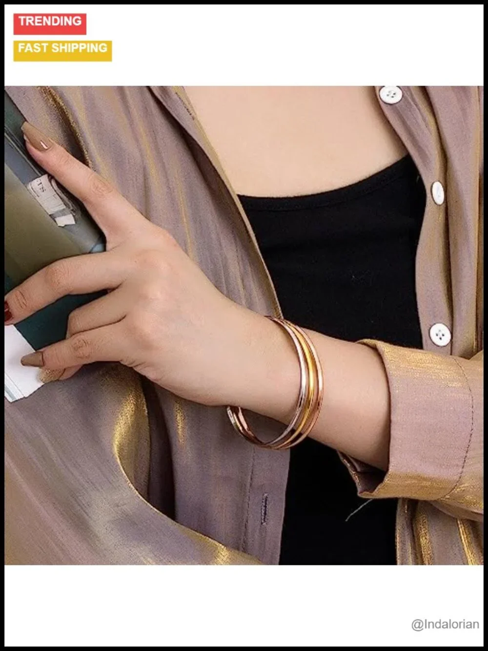 925 Sterling Silver Stackable Bangle Bracelet Minimalist Women's Jewelry